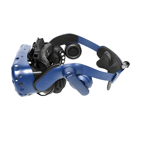 The emteqPRO Mask attached to the HTC VIVE Pro Eye