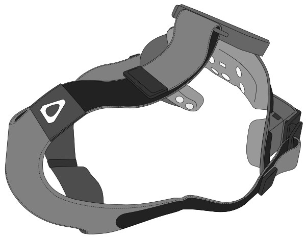 emteqPRO Mask with attached head strap.