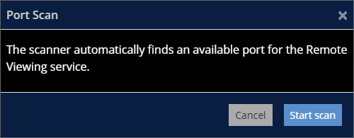Remote Viewer Port Scan
