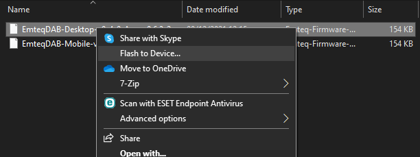 Upgrade Firmware.